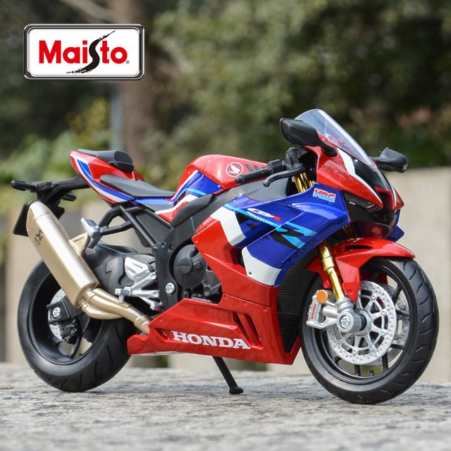 MINIATUR MOTOR HONDA CBR FIREBLADE HRC DIECAST AUTOMAXX SKALA 1/12