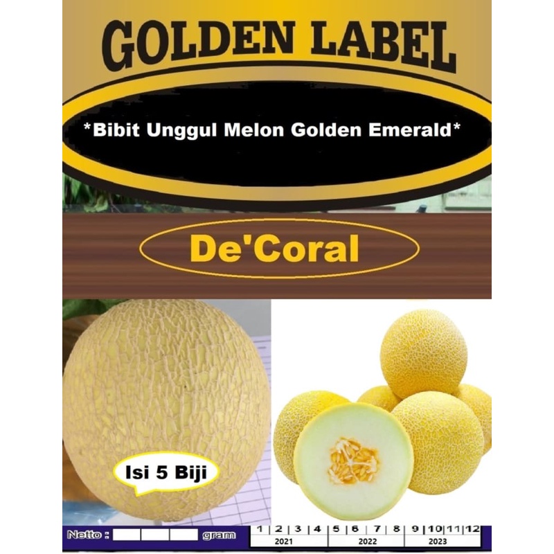 Bibit Unggul Melon Golden Emerald | Benih Melon Golden Emerald