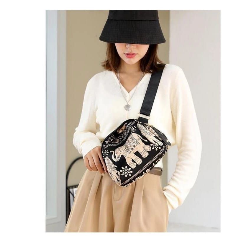 Tas Selempang Motif Gajah Chibao 3912-23#