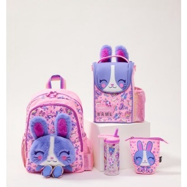 Smiggle Movin Junior Backpack Lunchbag Bunny Pink Purple