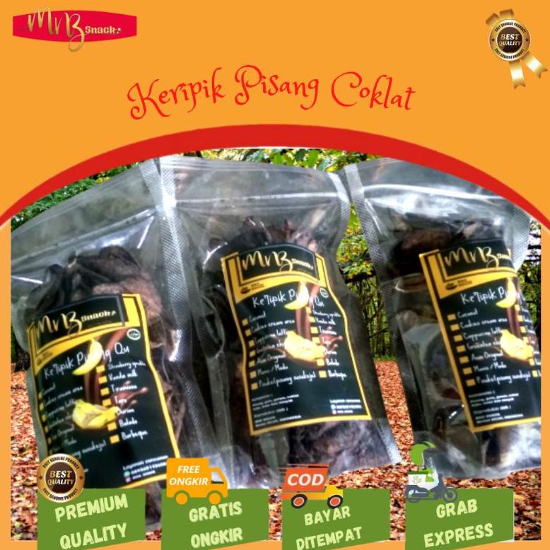 

Ready Termurah!! Keripik Pisang Coklat 1kg kripik pisang banana chips snack /cemilan makanan ringan