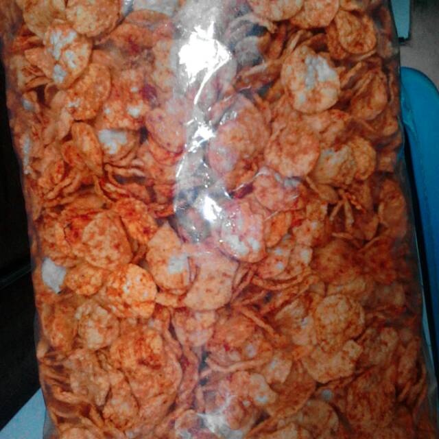 

Ready keripik 2KG kentang udang manis pedas 1BAL Non COD