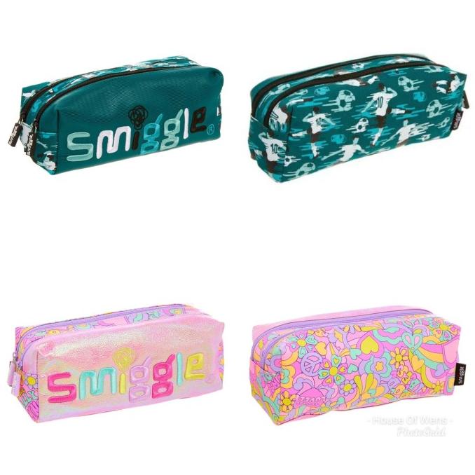 

Smiggle Good Vibes Twin Zip Pencil Case - Tempat Pensil Smiggle Limited Edition