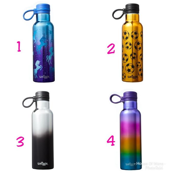 New Smiggle Sport Stainless Steel Drink Bottle - Botol Minum Smiggle Original