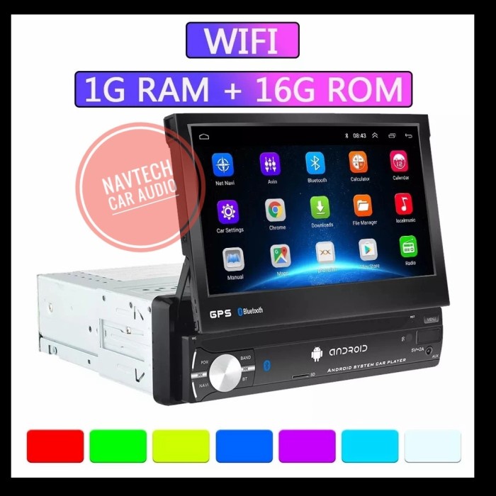 Head unit android 7 inch Single din universal
