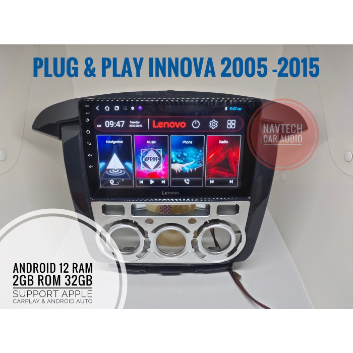 Head unit android 9 inch 2GB oem toyota innova 2008-2014