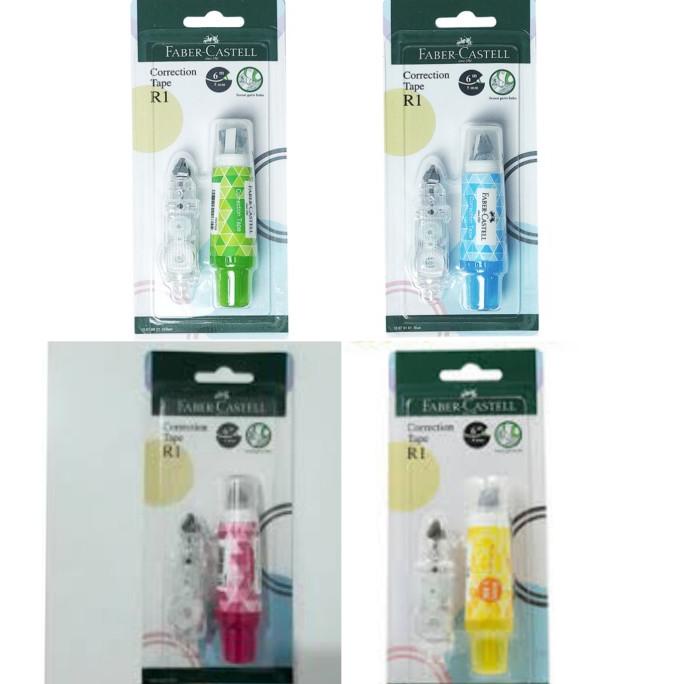 

BARANG TERBARU !!! FABER CASTELL R1 CORRECTION TAPE PITA KOREKSI LABEL TARIK TIPEX ROLL - TERLARIS