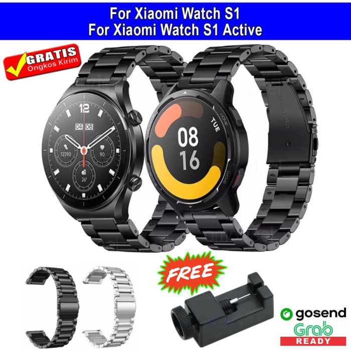 Promo Stainless Steel Metal Band Strap Tali Jam Xiaomi Mi Watch S1 Active