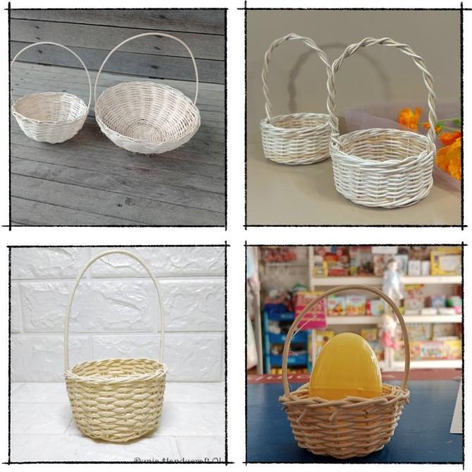 

BARANG TERBARU !!! MINI RATTAN BASKET KERANJANG ROTAN BAMBU KECIL HIASAN TELUR PASKAH - TERLARIS