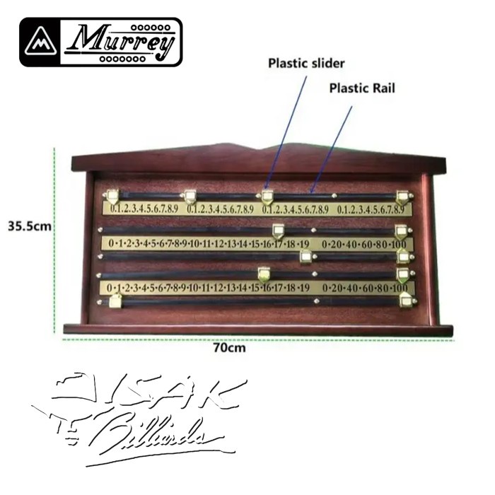 Snooker Wood Scoreboard Billiard - Papan Skor Meja Billiard Snooker