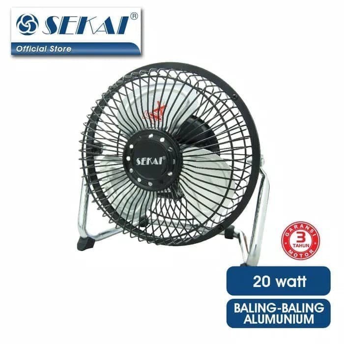 BISA COD Kipas Angin Meja Kecil Besi 6 inch SEKAI HFN 650 /KIPAS ANGIN MINI/KIPAS ANGIN