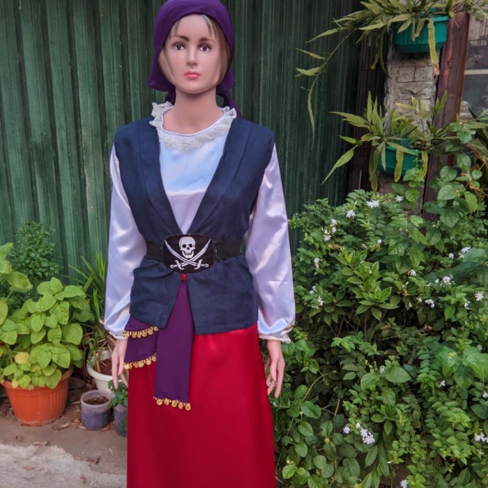 Pirate Woman Costume (Kostum Bajak Laut Wanita) Ready