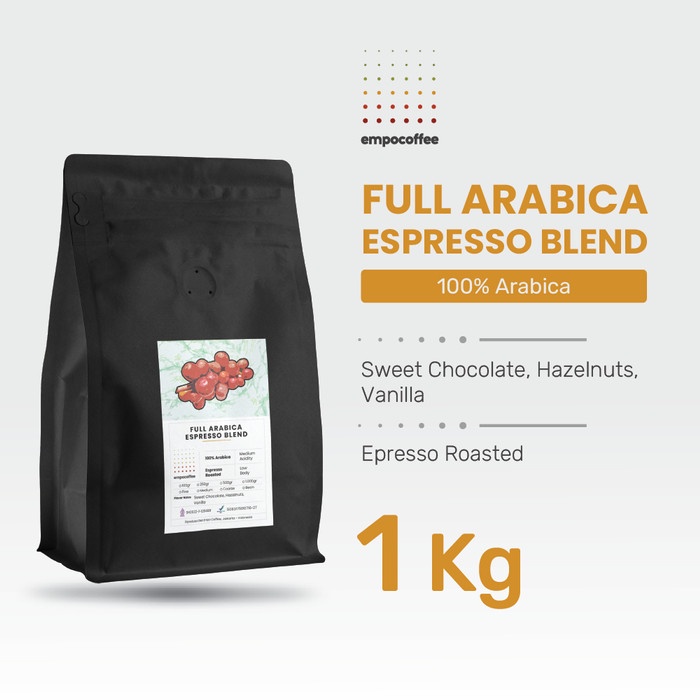 

Kopi Full Arabika Espresso Blend Arabica Coffee Bean Coffe Beans 1 Kg