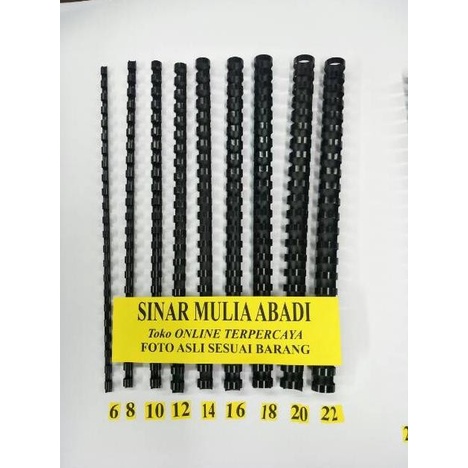 

Neww!!! Spiral Jilid Plastik 16 Mm Folio 23 Ring 5/8 Inch / Ring -45pr