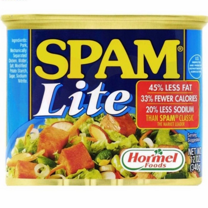 

Hormel SPAM Lite Garlic Cheese 340gr TERLARIS