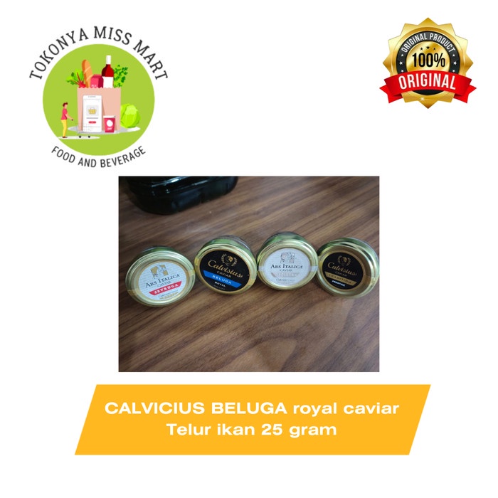 

CALVICIUS BELUGA royal caviar - Telur ikan 25 gram