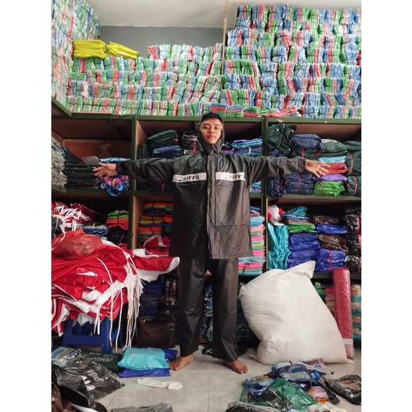 jas hujan setelan jaket celana HIPPO JS929 JANSEN XL BISA PRIA DAN WANITA DEWASA