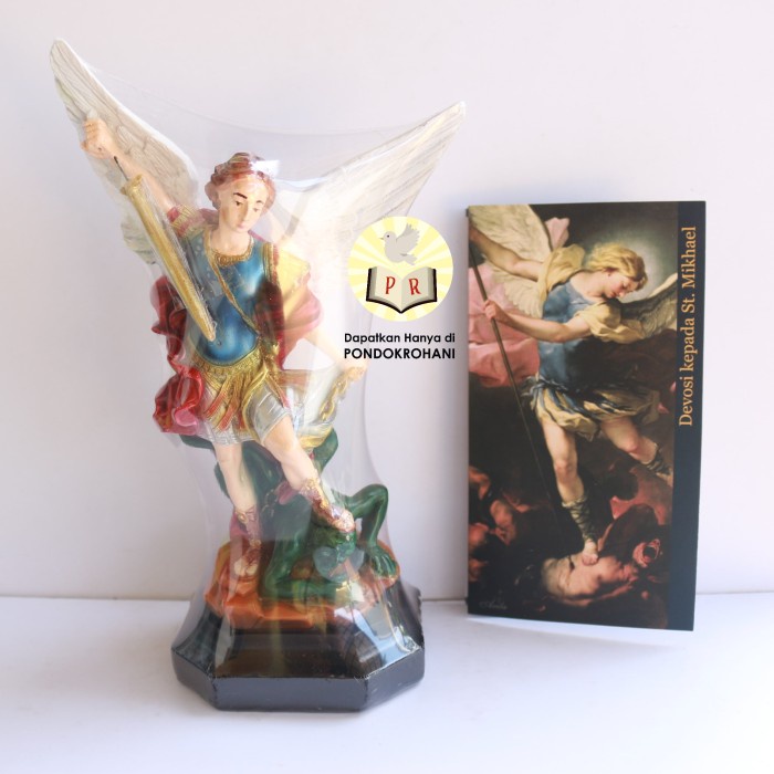 

PATUNG SANTO MALAIKAT AGUNG MICHAEL / MIKAEL / MIKHAEL- TINGGI 21 CM