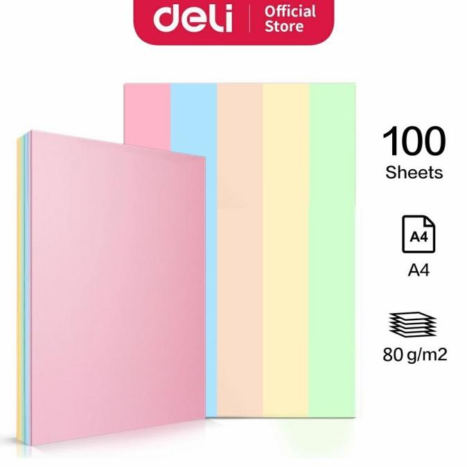 

BARANG TERBARU !!! DELI 7788 COLOR COPY PAPER SET 100 KERTAS HVS WARNA - TERLARIS
