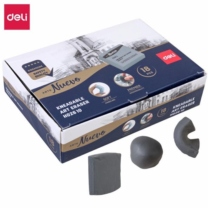 

BARANG TERBARU !!! DELI EH02610 KNETGMMI KNEADABLE PLASTICINE ERASER PENGHAPUS ULI - TERLARIS