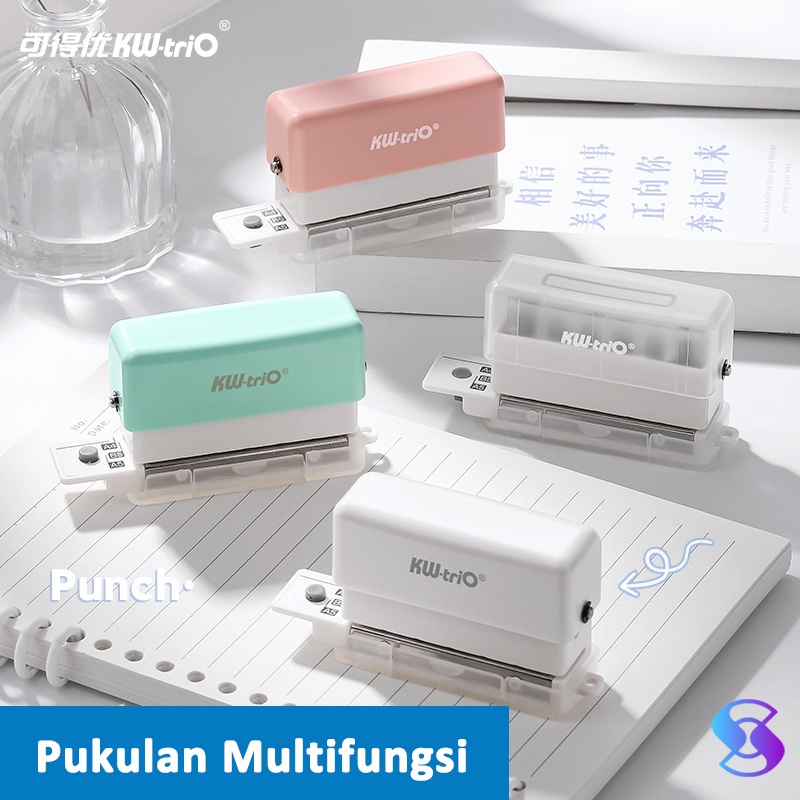 

A4 A5 B5 6 Lubang Ni Pembolong Kertas / Pelubang Kertas Kecil / R Punch-Suning Mall