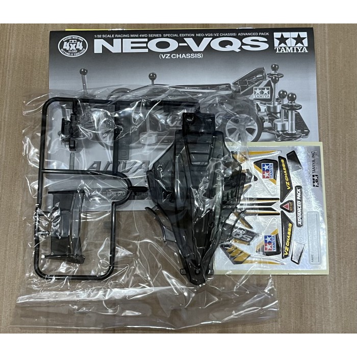 Tamiya Body Neo VQS Advance Pack Clear Black Loose Kit (+ Decal)