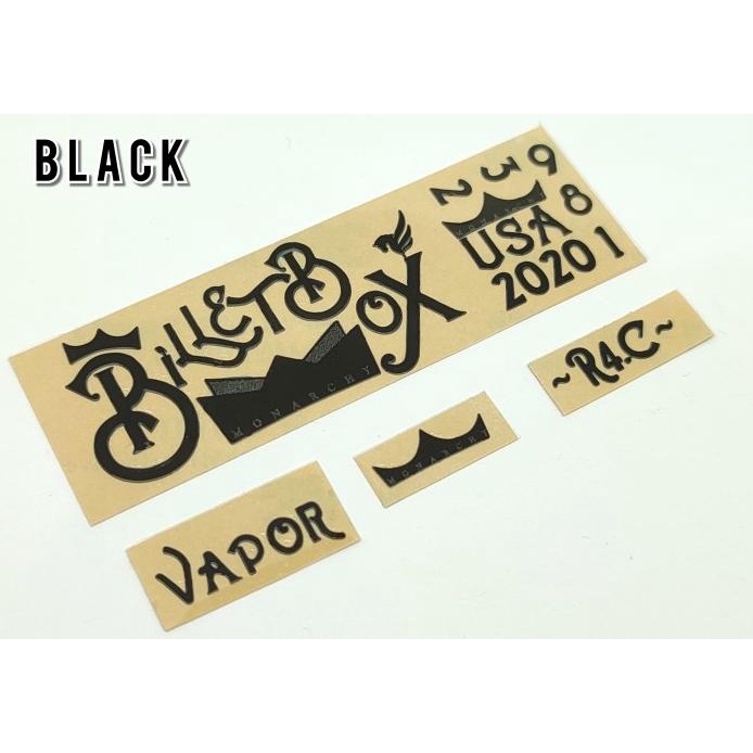 

New Stiker Metal Timbul Billet Box Monarchy | R4C | Vpr | Pure Nickel Terbatas