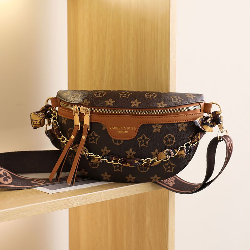 Tas Pinggang Wanita, Tas Kurir Bahu Niche, Tas Dada Rantai