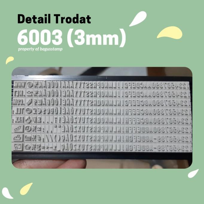 

Trodat Extra Rubber 3mm 3 mm Typo 6003 ( Spare Part 4911 4912 4913 )