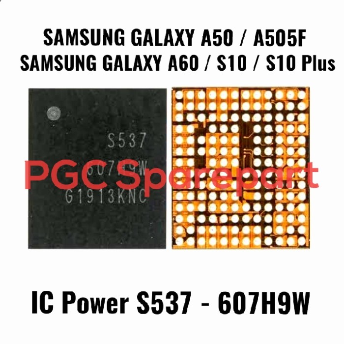 Terlaris Ori New - Ic Power S537-607H9W Samsung Galaxy A50 A505F A60 S10 S10+