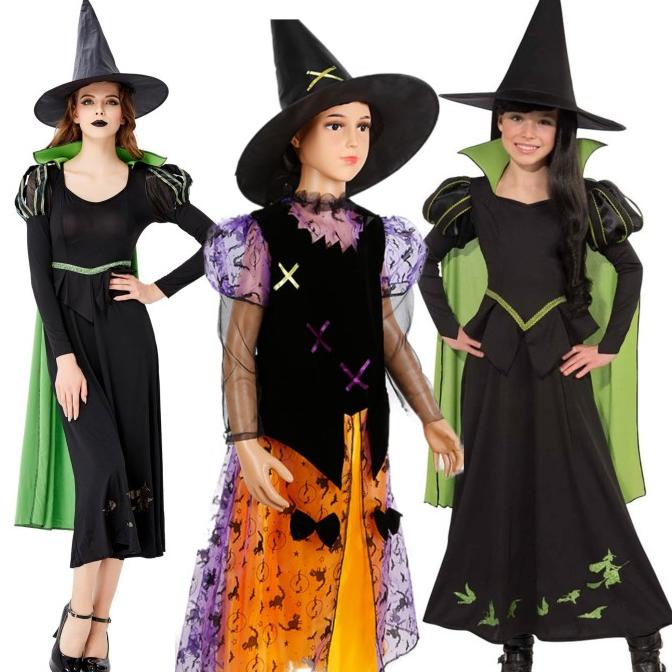 

Best Sales Kostum Halloween Witch Penyihir Costume Pesta Haloween Anak Dewasa Berkualitas