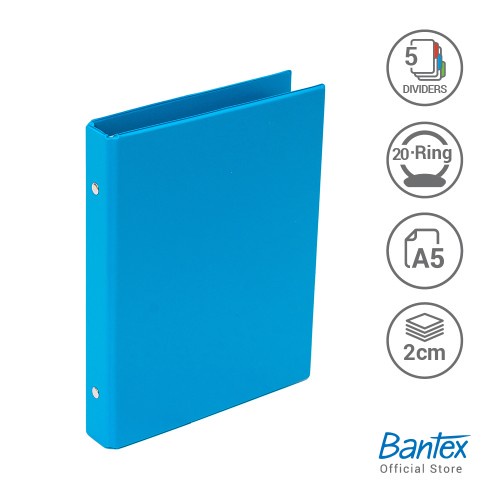 

BANTEX MULTI RING BINDER A5 20 HOLE 1324 62 BLUEBERRY