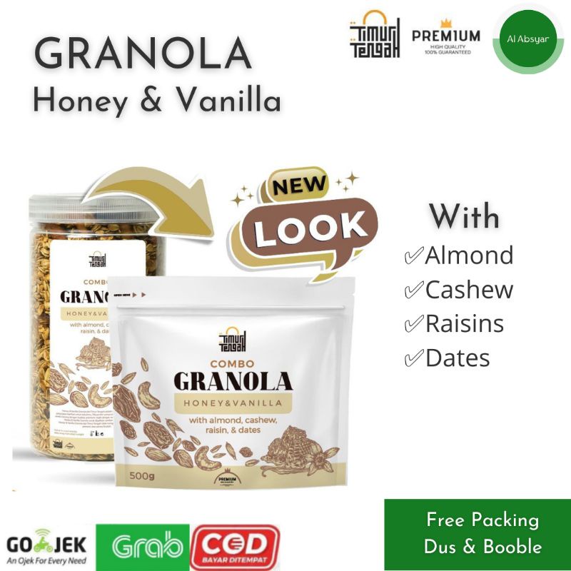

Granola Vanila 500 Gram Sehat Enak Rasa Mantap Sereal Makanan Sehat Timur Tengah Celan