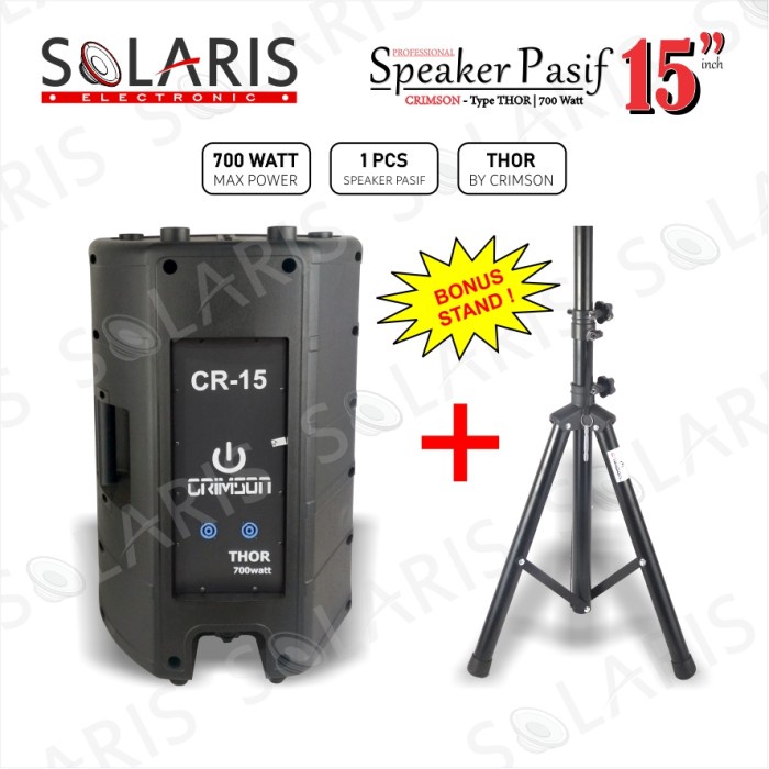 Termurah Speaker Pasif 15 Inch Model Huper 450 Watt Crimson Tspa 15-D P Garansi