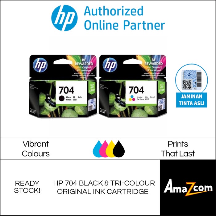 

TINTA HP CARTRIDGE HP 704 BLACK & TRI-COLOR 1SET