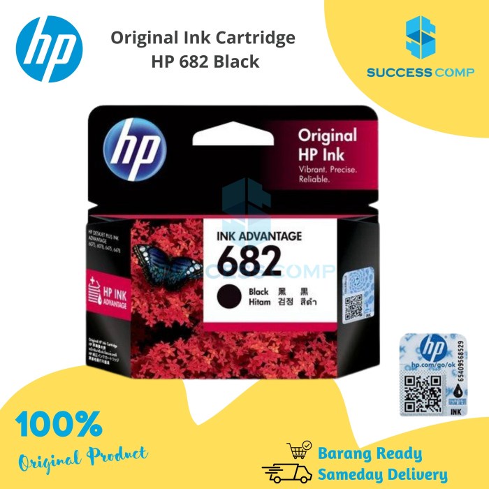 

TINTA HP 682 BLACK / HITAM ORIGINAL