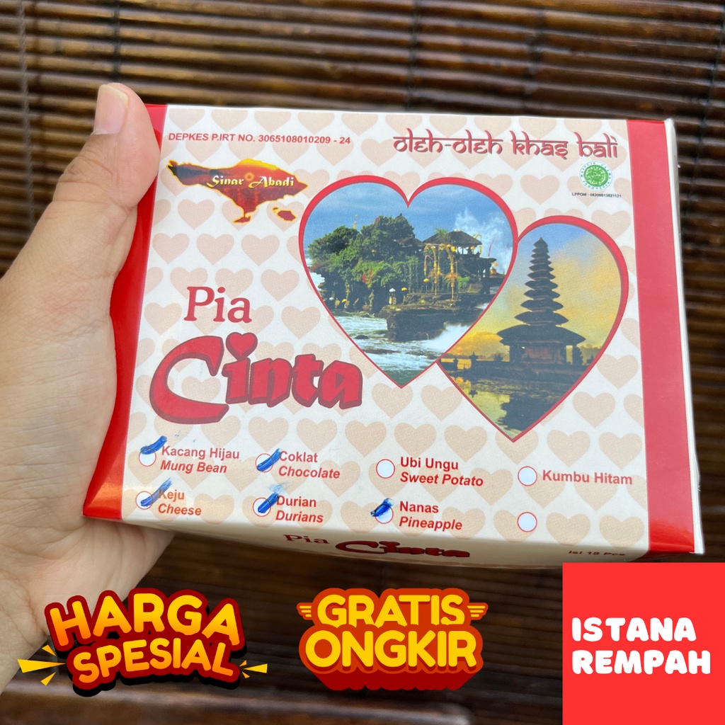 

Pia Keju Isi 18 Pcs Pia Cinta Oleh-oleh Khas Bali