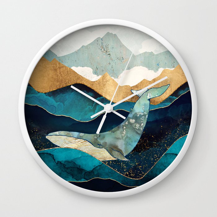 Jam Dinding Paus Biru