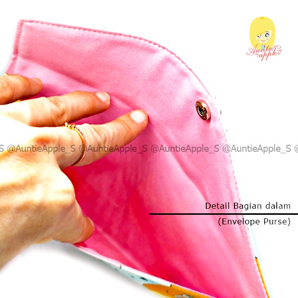

Dompet Amplop/Dompet Tipis/D Holder/Pouch/Dompet Kartu Gingham Pink