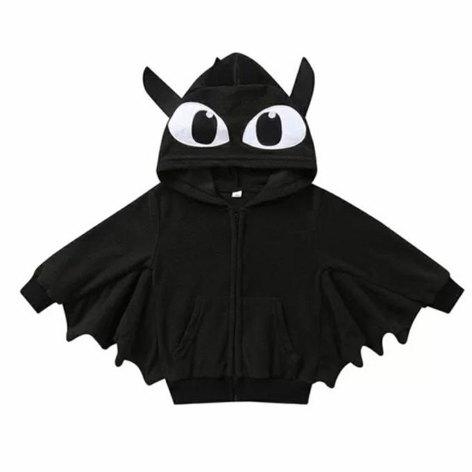 Barang Terlaris Toothless Dragon Kids Jacket Halloween Costume Bat Githiy