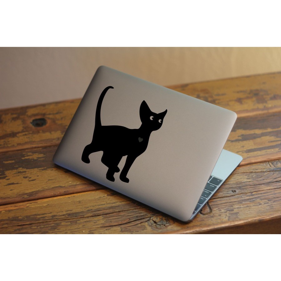 Sticker Aksesoris Laptop Apple Macbook Kucing
