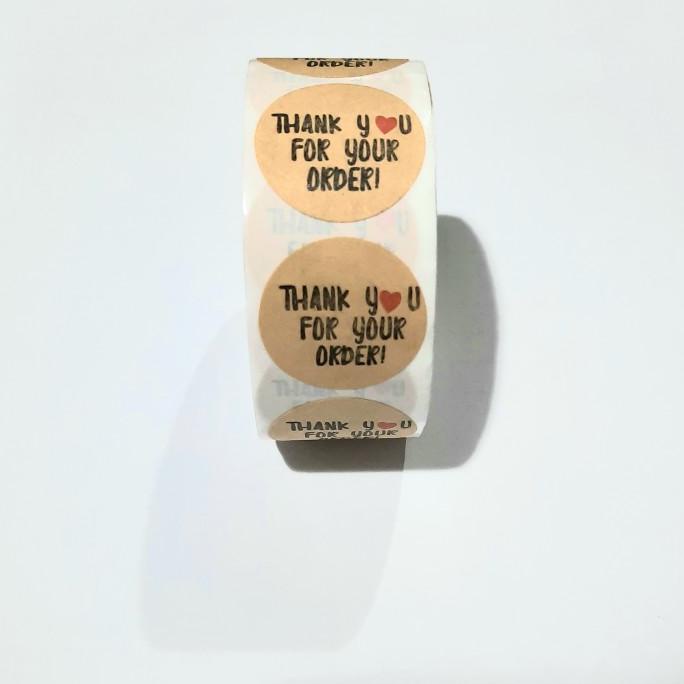 

Ready Label Stiker Isi 500 Thank You Brown Craft Cutting Sticker Vinly Murah Limited Edition