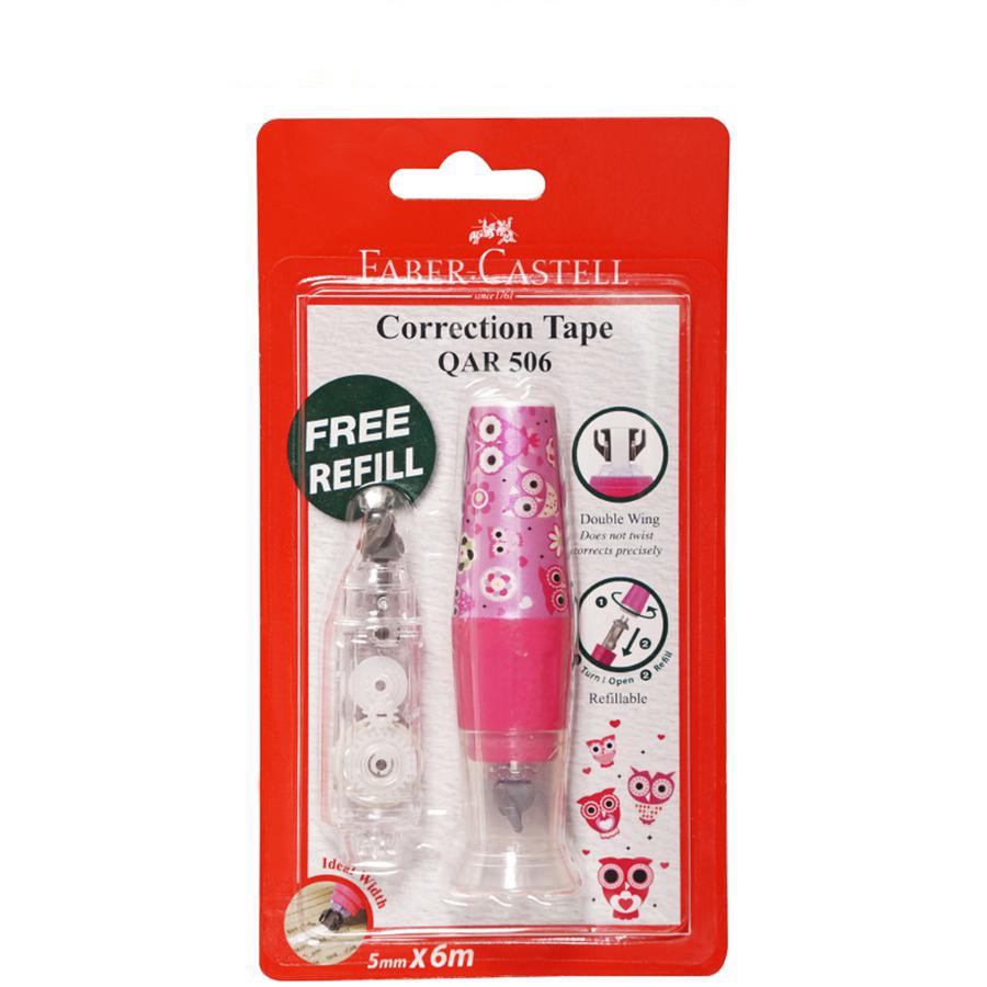 

CORRECTION TAPE FABER CASTELL 169628 CT QAR 506 FANCY PINK