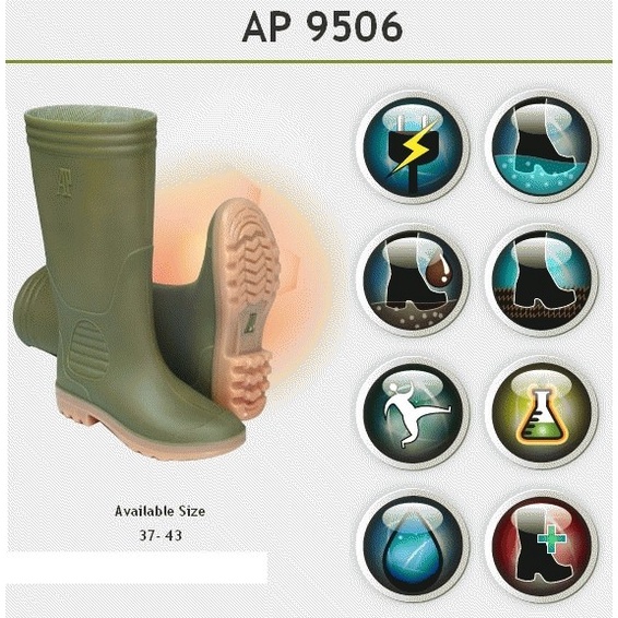 PROMO Sepatu Boot AP 9506