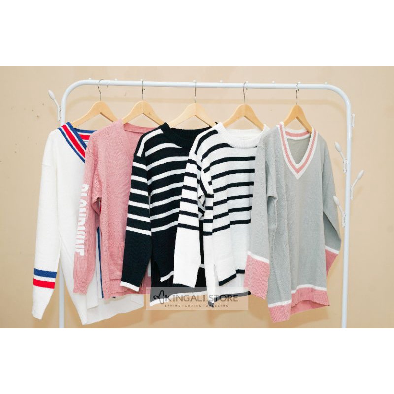 Sestina - Cardigan Jaen Nct Sweater Rajut Idol Kpop Gaya Korea Tebal Halus Gardigan Wanita Korean