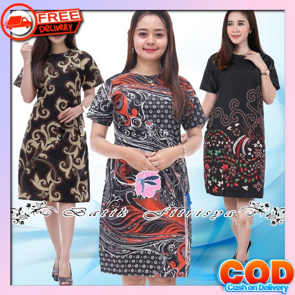 Termurah Dtess Wnta Dewasa Bsju Terusan Bestseller Motif Batik Drws Cewek Simple Ke Gereja Drass Pre