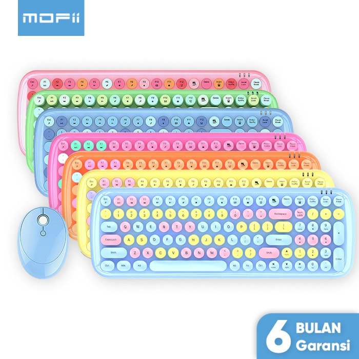 MOFII KEYBOARD WIRELESS MOUSE WIRELESS SET 2.4G CANDY XR ORIGINAL