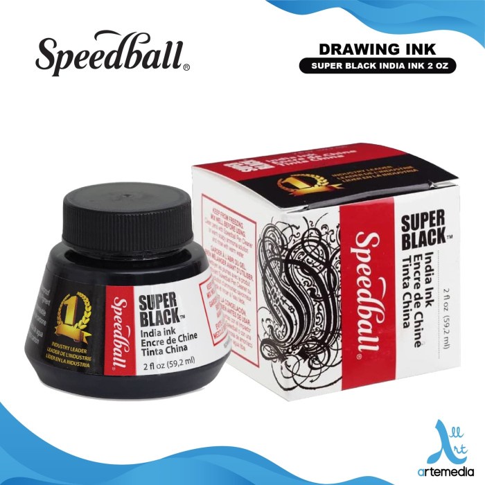 

Gaya Tinta Kaligrafi Speedball Super Black India Ink