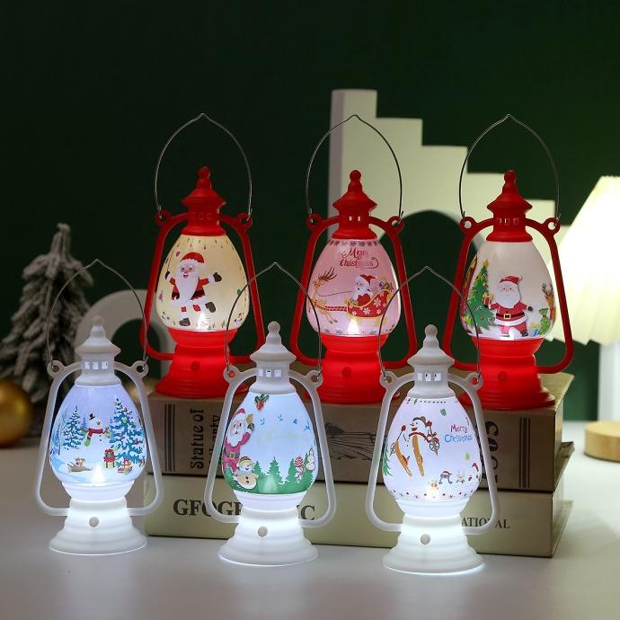 

Lampu Lentera Natal Petromax Santa Snowman Kado Souvenir Lampu Gantung Original