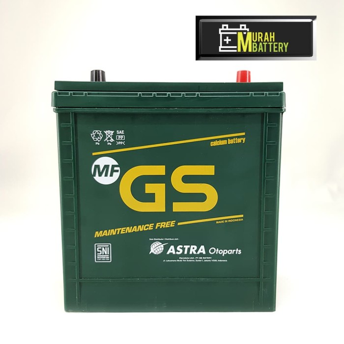 New Aki Mobil Mitsubishi Xpander Gs Astra Ns40Zl Aki Kering 12V / 35 Ah Ori